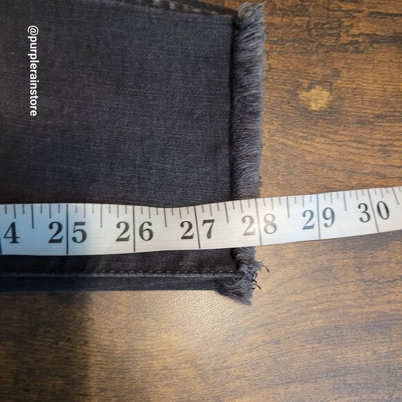 Madewell Jeans 26 Button Fly 10" Hi Rise Skinny Tummy Control Black Wash Denim - Picture 9 of 11